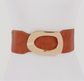 Brown Golden Orbit Waist Belt