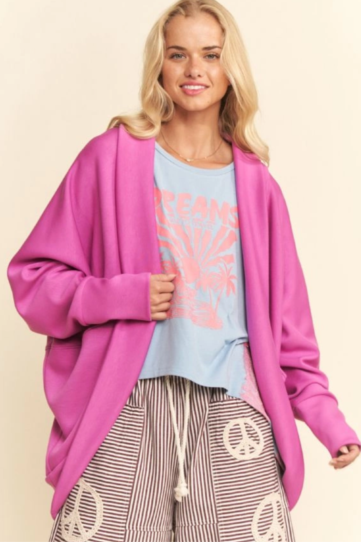 The Orchid Dolman Shawl Cardigan