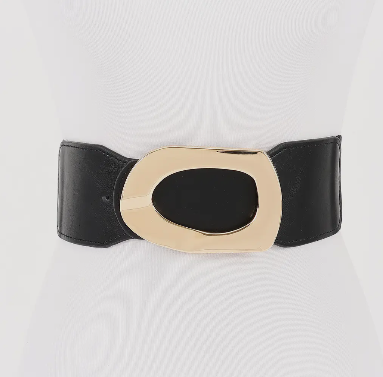 Black Golden Orbit Waist Belt