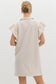Color Flutterband Mini Dress