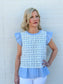 Lace Linen Peplum