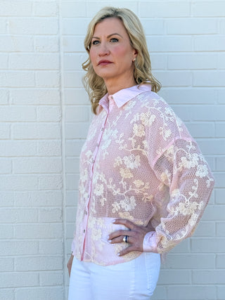 Gauze Floral Top