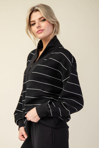 The Jetset Stripe Scuba Lounge Set