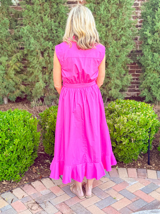 Pretty in Pink Midi Dress