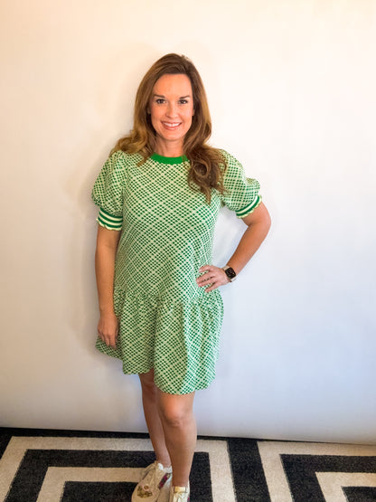 Poppin in Green Dress