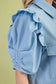 Skylar Ruffle Denim Top