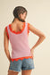Sunset Scallop Pointelle Tank