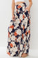 Navy Floral Wide Leg Pants