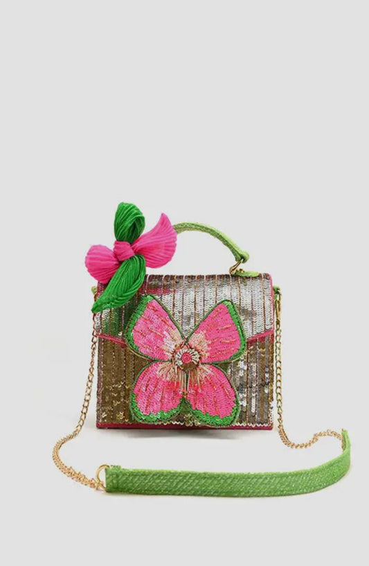 Glam Floral Handbag