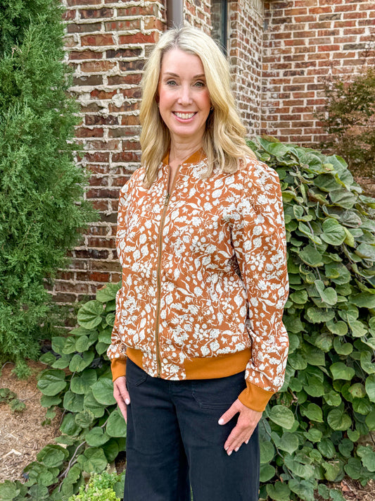 Sierra Printed Corduroy Bomber