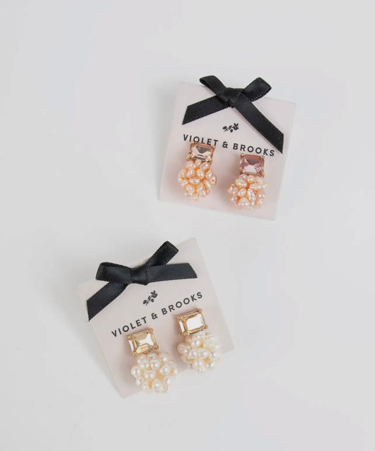 Pearl Cluster Earrings