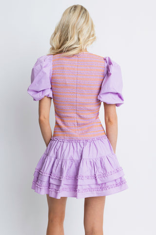 Lavender Fields Poplin Dress