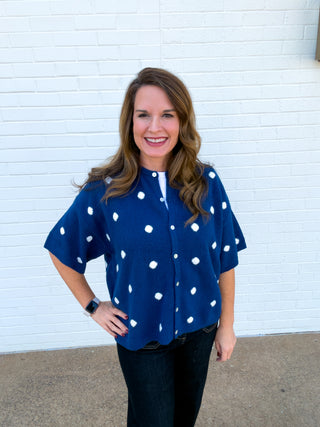 Cutie Patootie Polka Dot Cardigan