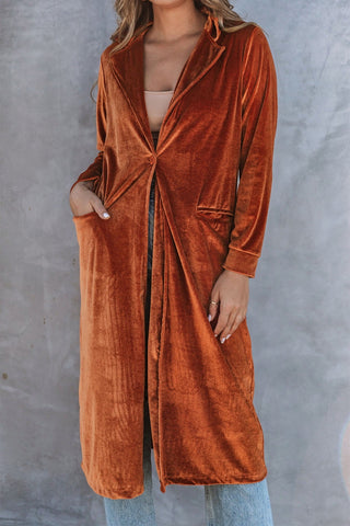 Brown Velvet Coat