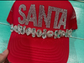 Rhinestone Santa Trucker Hat