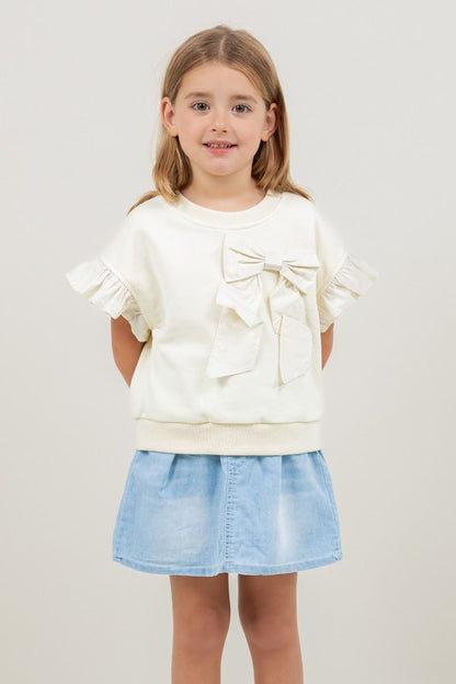 Whimsy Bow Ruffle Top