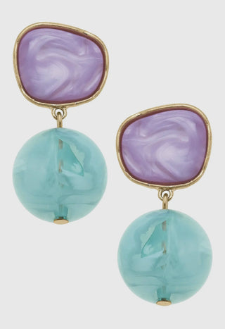 Marbled Drop Earrings
