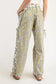 Floral Colorblock Pants
