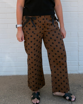 Bow & Dot Wide Leg Pants