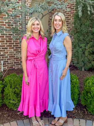 Chambray Charm Midi Dress