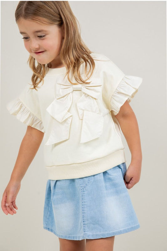 Whimsy Bow Ruffle Top