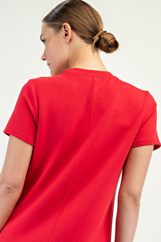 Red Scuba Dress