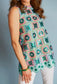TURQUOISE MOSAIC TUNIC