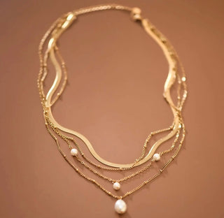 Golden Glow Layered Necklace
