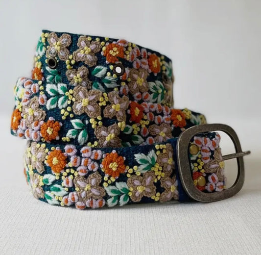 Morning Dew Embroidered Belt
