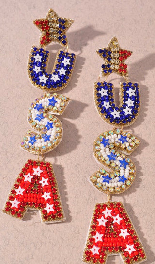 USA Dangle Earrings