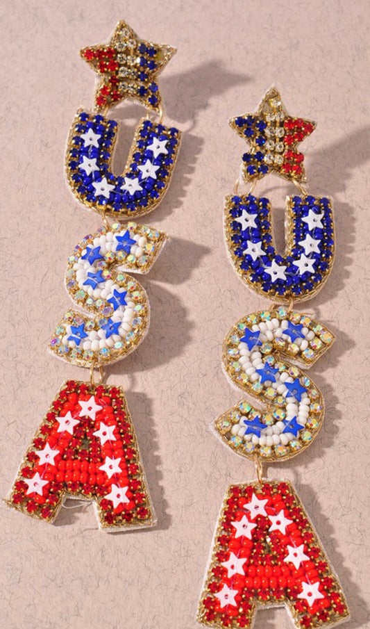 USA Dangle Earrings
