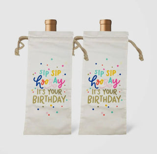 Sip Sip Hooray Wine Bag