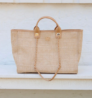 Golden Coast Oversized Straw Tote