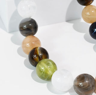 Autumn Glow Beaded Necklace