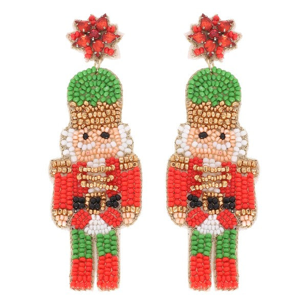 Nutcracker Christmas Earrings