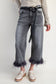 Feathered Edge Denim Jeans