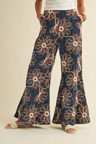 Wild Petal Palazzo Pants
