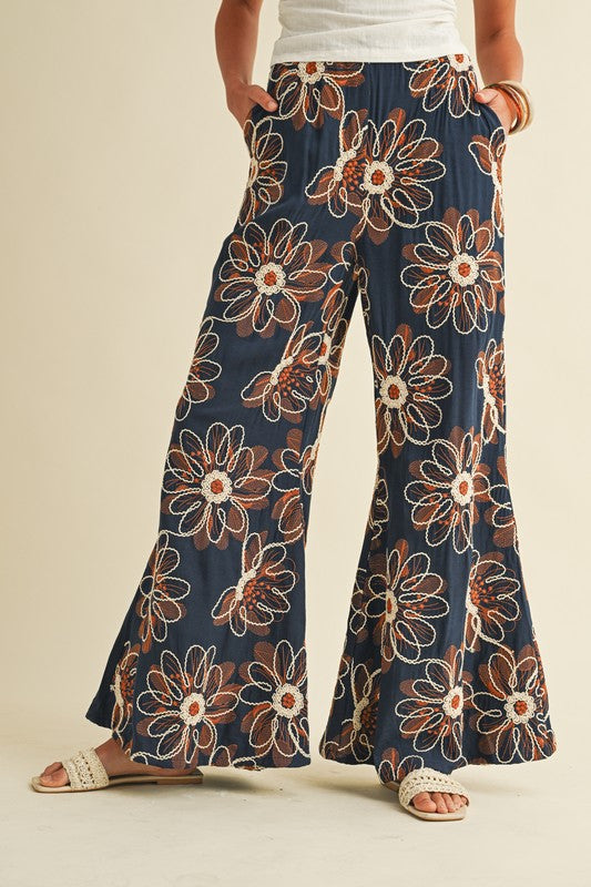 Wild Petal Palazzo Pants