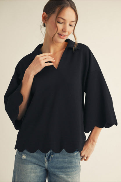 Black Skylark Top