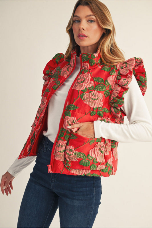 Festive Bloom Vest
