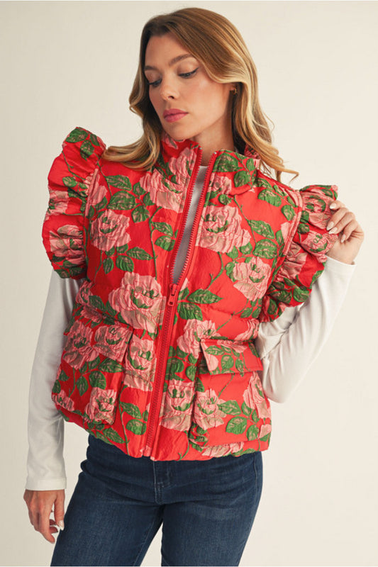 Festive Bloom Vest