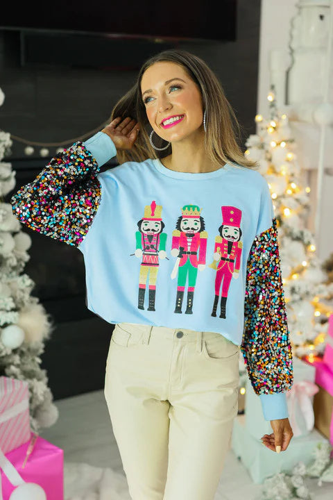 Nutcracker Sequin Top