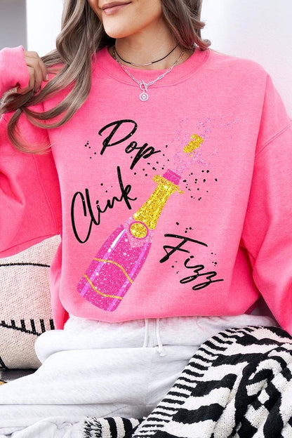 Pop Clink Fizz Graphic Sweatshirt