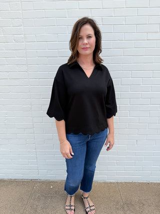 Black Skylark Top