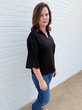 Black Skylark Top