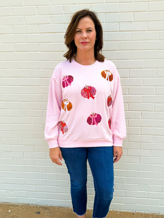 Pretty in Pumpkins Sequin Sweatshirt