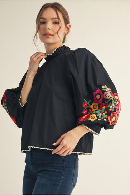 The Black Poppy Lane Blouse