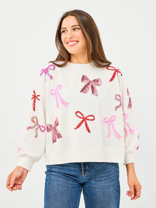 The Sugarplum Bow Sweatshirt
