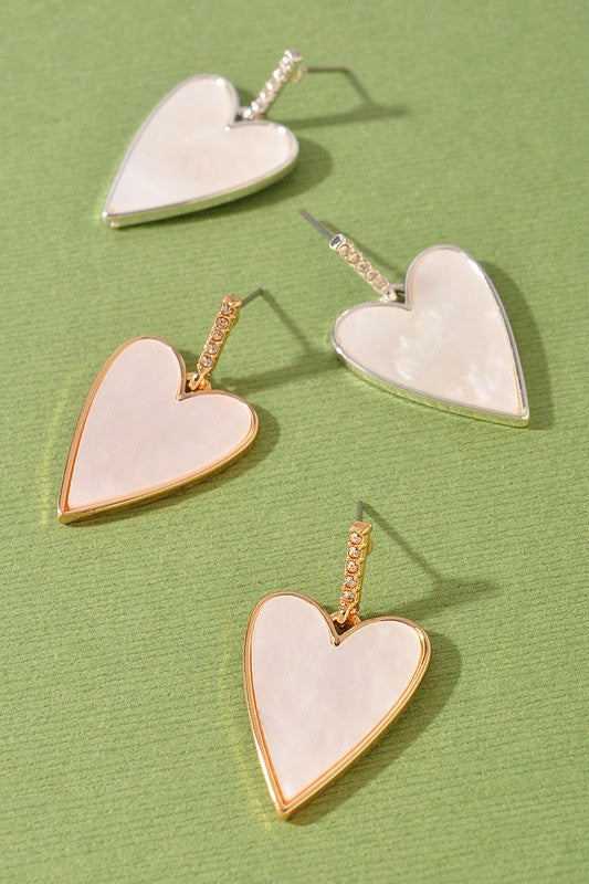 Dangle Heart Earrings