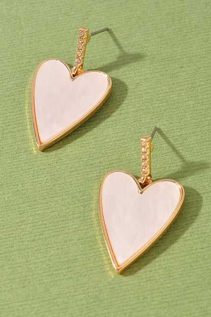 Dangle Heart Earrings